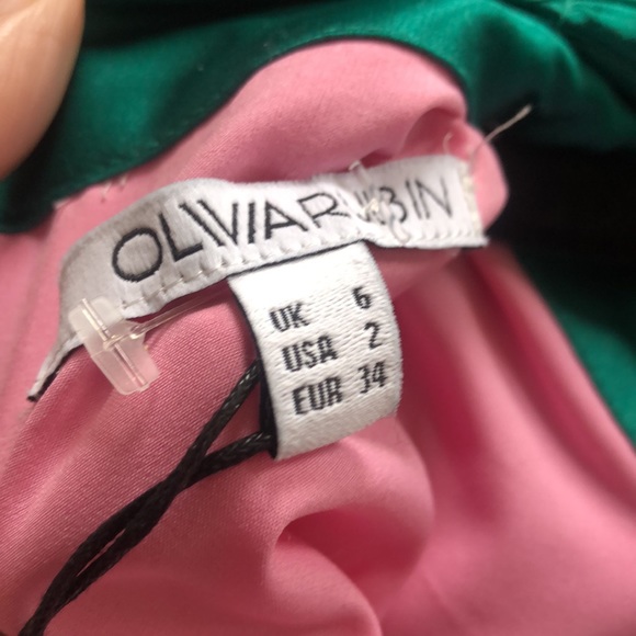 Olivia Rubin Gwen color blocked multi color long sleeve maxi dress US 2 NWT - Picture 8 of 9